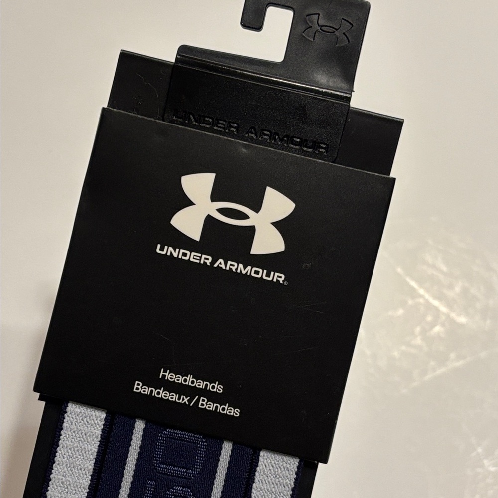 Under Armour Softball Headbands 3 Pack in Blue and Gray - Picture 4 of 7